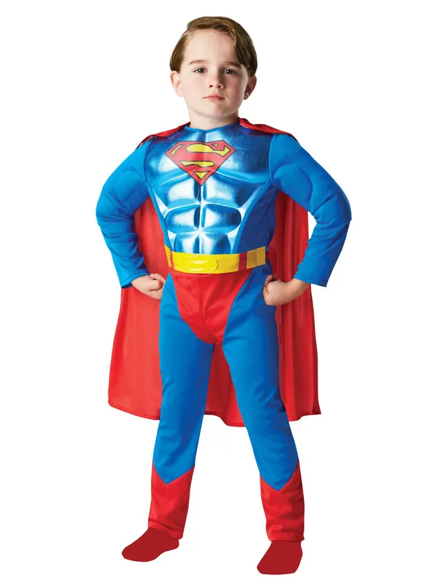 rubie-s-deluxe-superman-kost-m-kinder-m-metallic-brust image 1