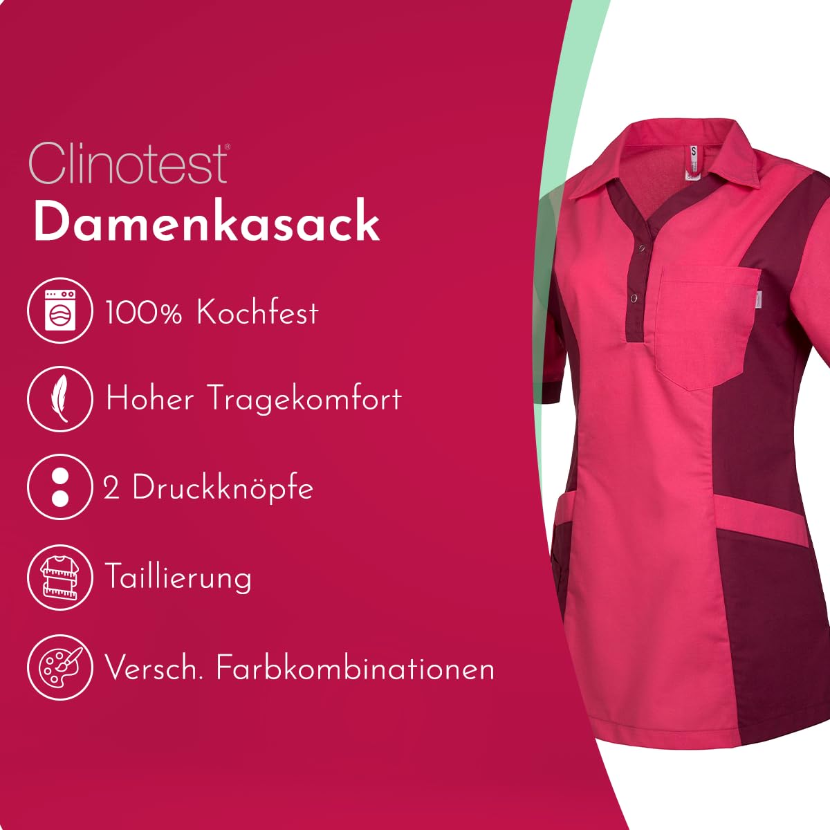 clinotest-personal-julia-damenkasack-m-wei-t-rkis-95-grad image 2