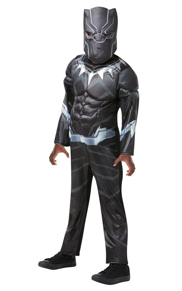 rubie-s-deluxe-black-panther-kinderkost-m-9-10-jahre-140-cm image 1