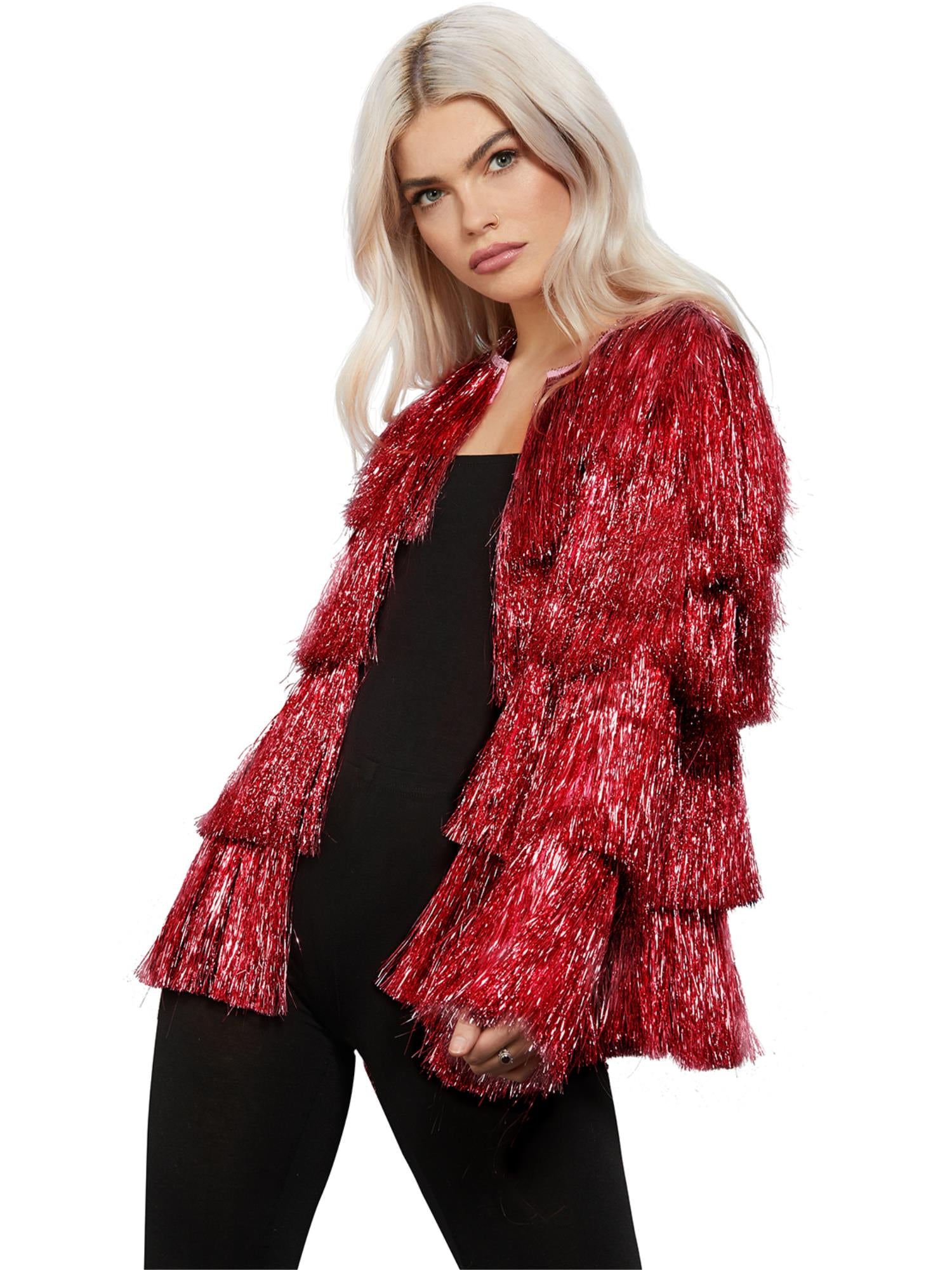 smiffys-fever-tinsel-jacke-rot-festival-fransen-gr-m-l image 4