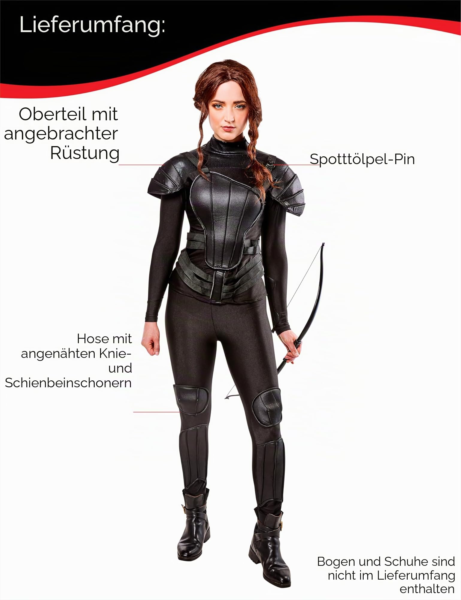 rubie-s-deluxe-katniss-rebellen-damenkost-m-xs-film image 4