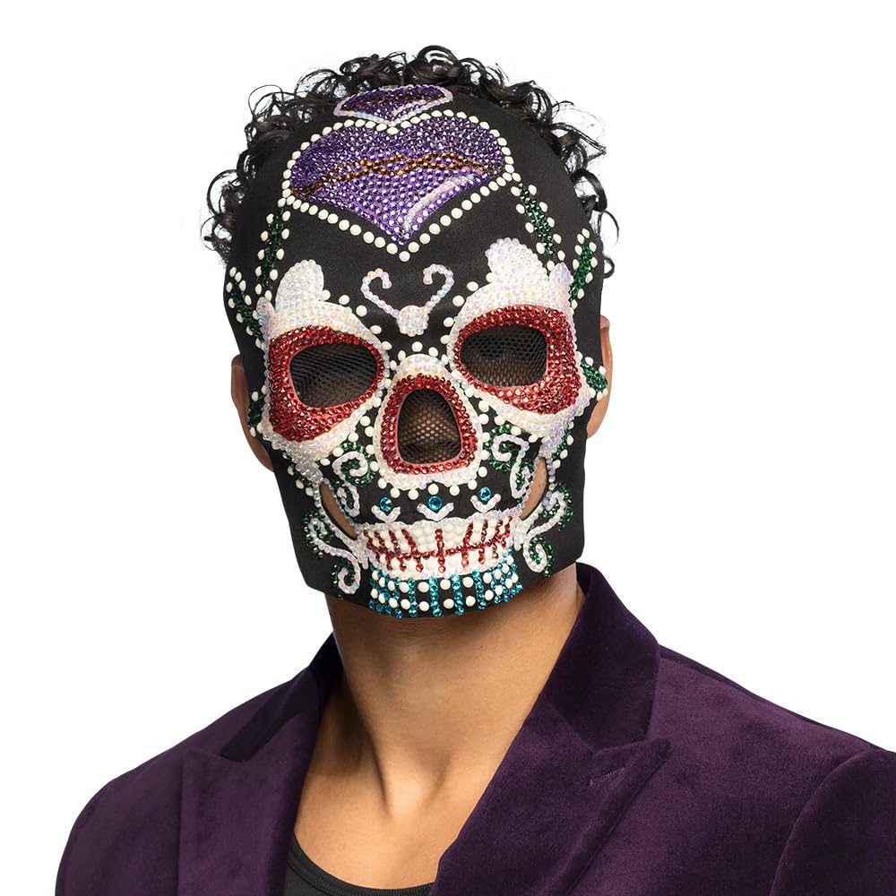 boland-masks-day-of-the-dead-maske-strass-totenkopf image 2