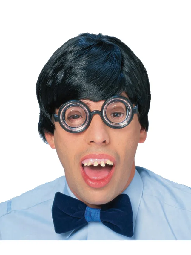 rubies-myope-brille-gro-e-gl-ser-schwarz-karneval image 1