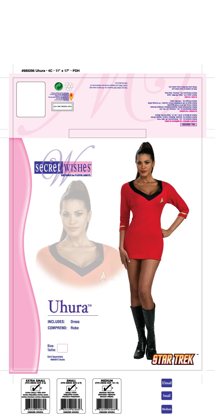 rubie-s-secret-wishes-star-trek-uhura-damenkost-m-xs image 2