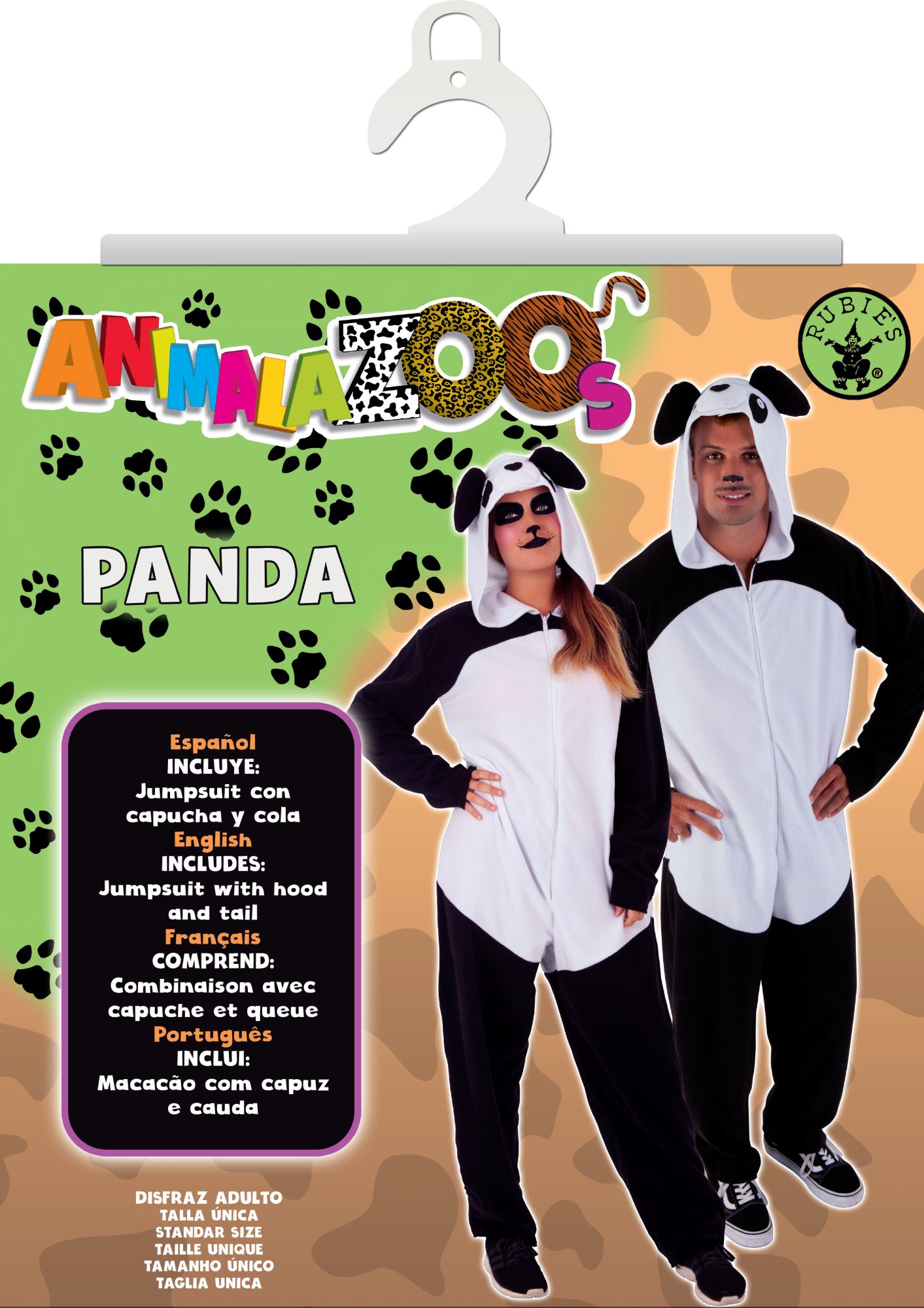 rubies-panda-kost-m-pyjama-overall-std-erwachsene image 2