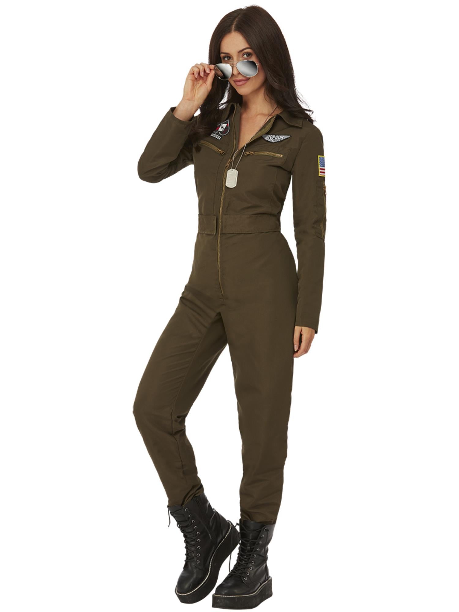 smiffys-fever-top-gun-maverick-pilotenkost-m-damen-gr-n image 4