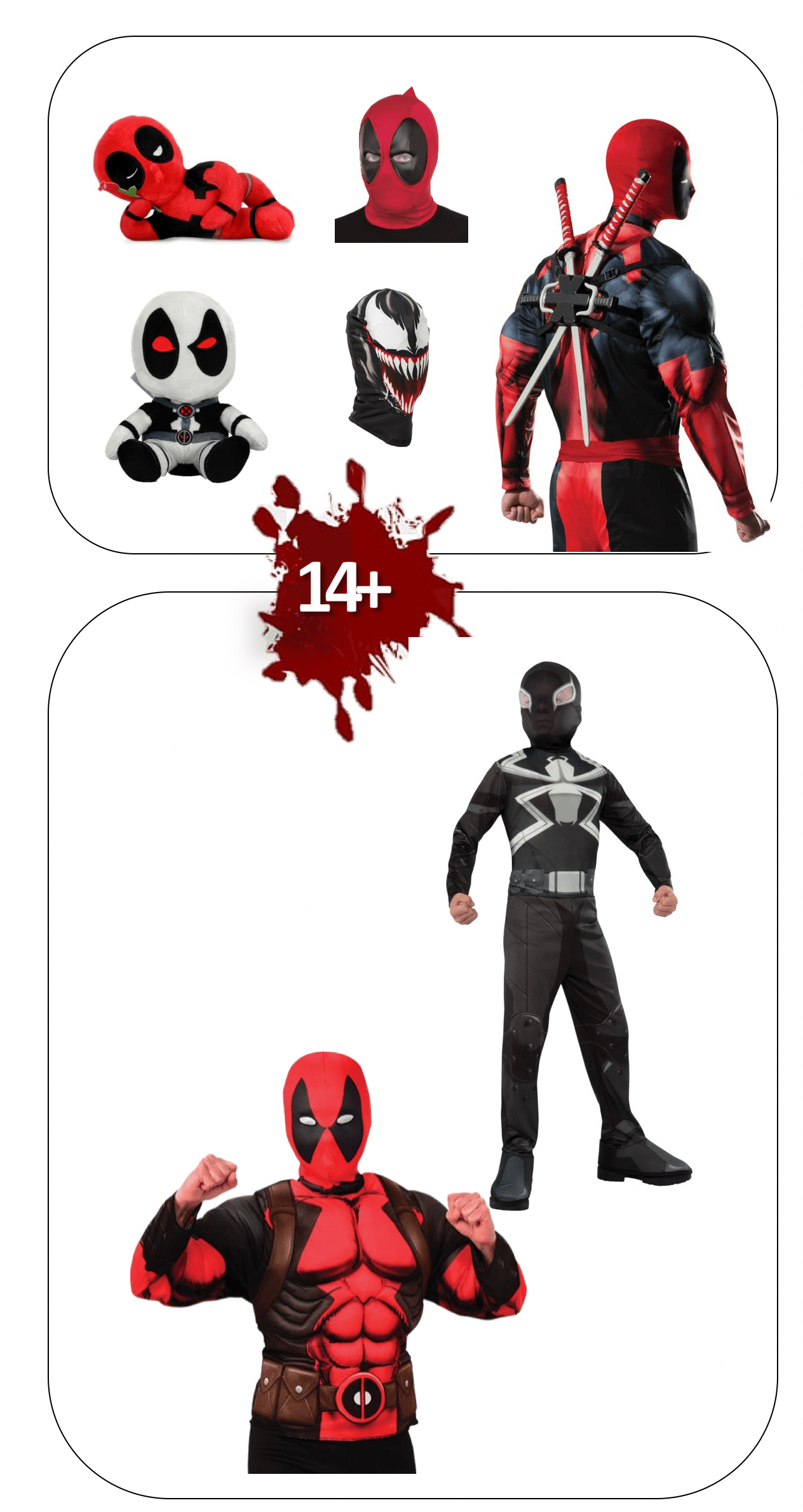 rubies-pr-sentoirs-deadpool-venom-aufsteller-190-cm image 2