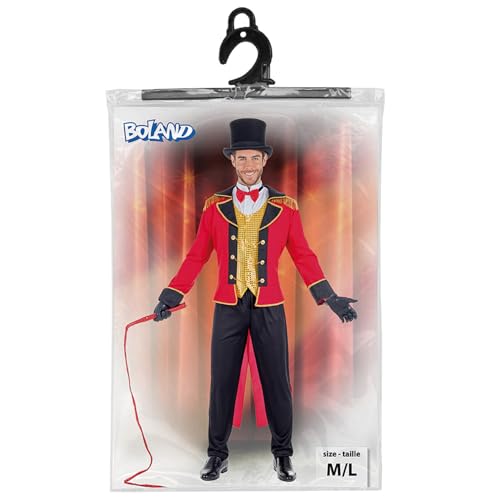 boland-costumes-zirkusdirektor-kost-m-frack-m-l-rot image 5