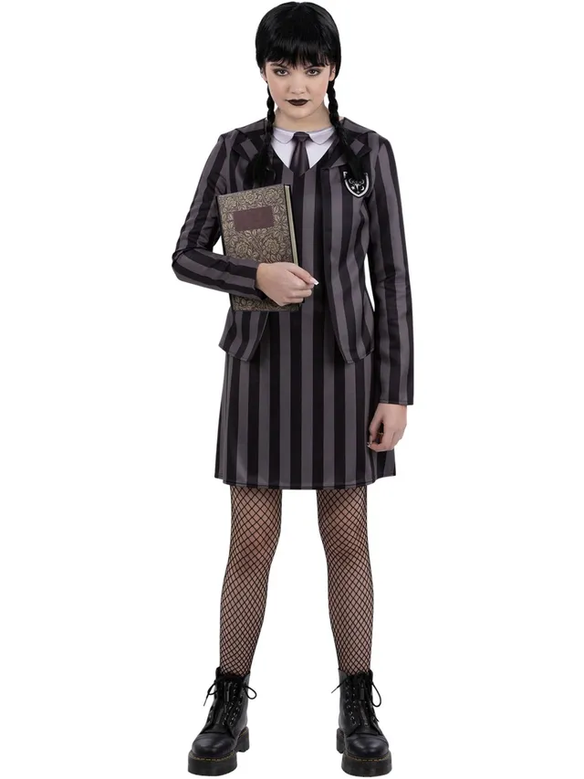 smiffys-fever-gothic-schuluniform-kost-m-m-dchen-schwarz-4-14-j image 1
