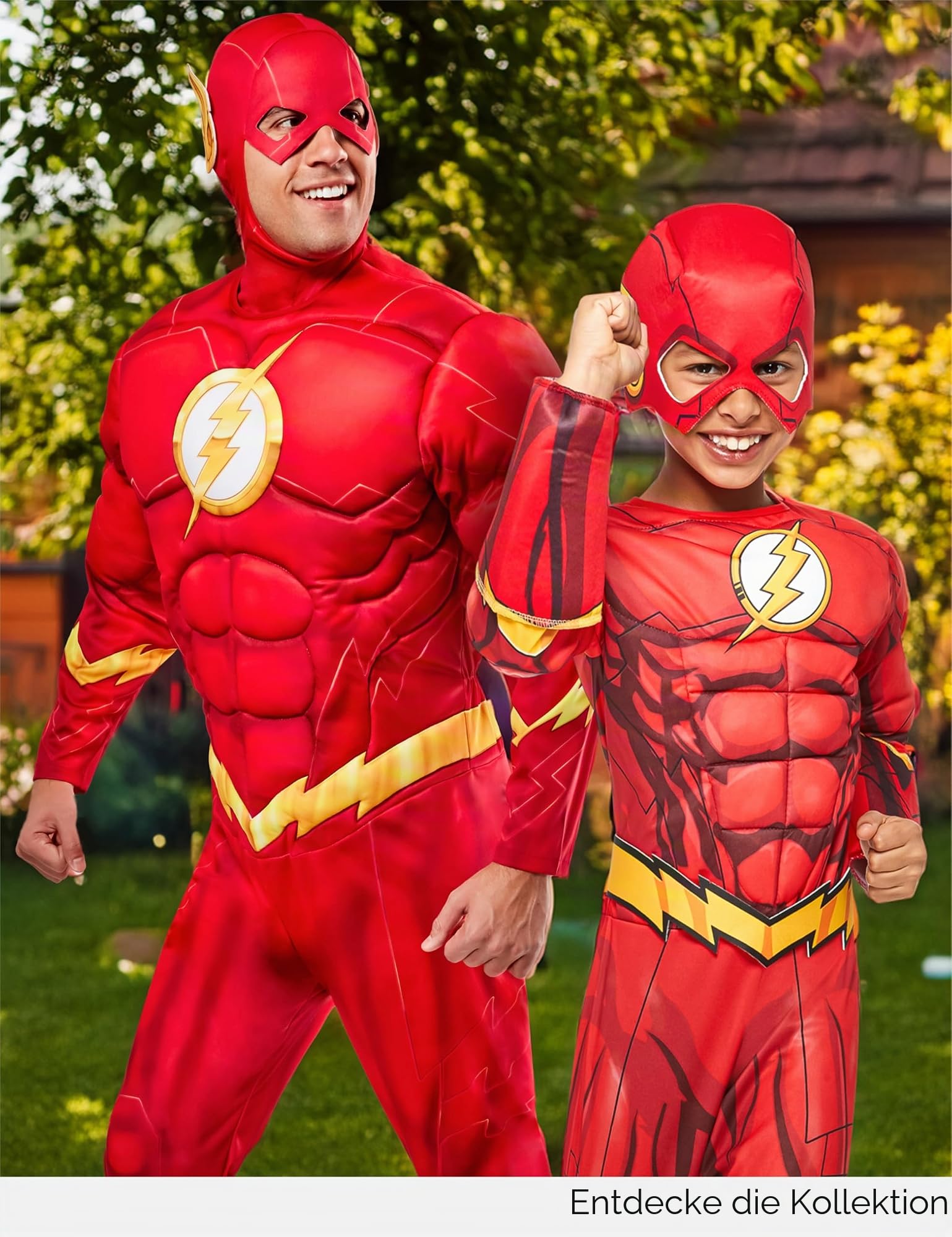 rubie-s-deluxe-flash-jungenkost-m-m-rot-mit-blitz-logo image 5