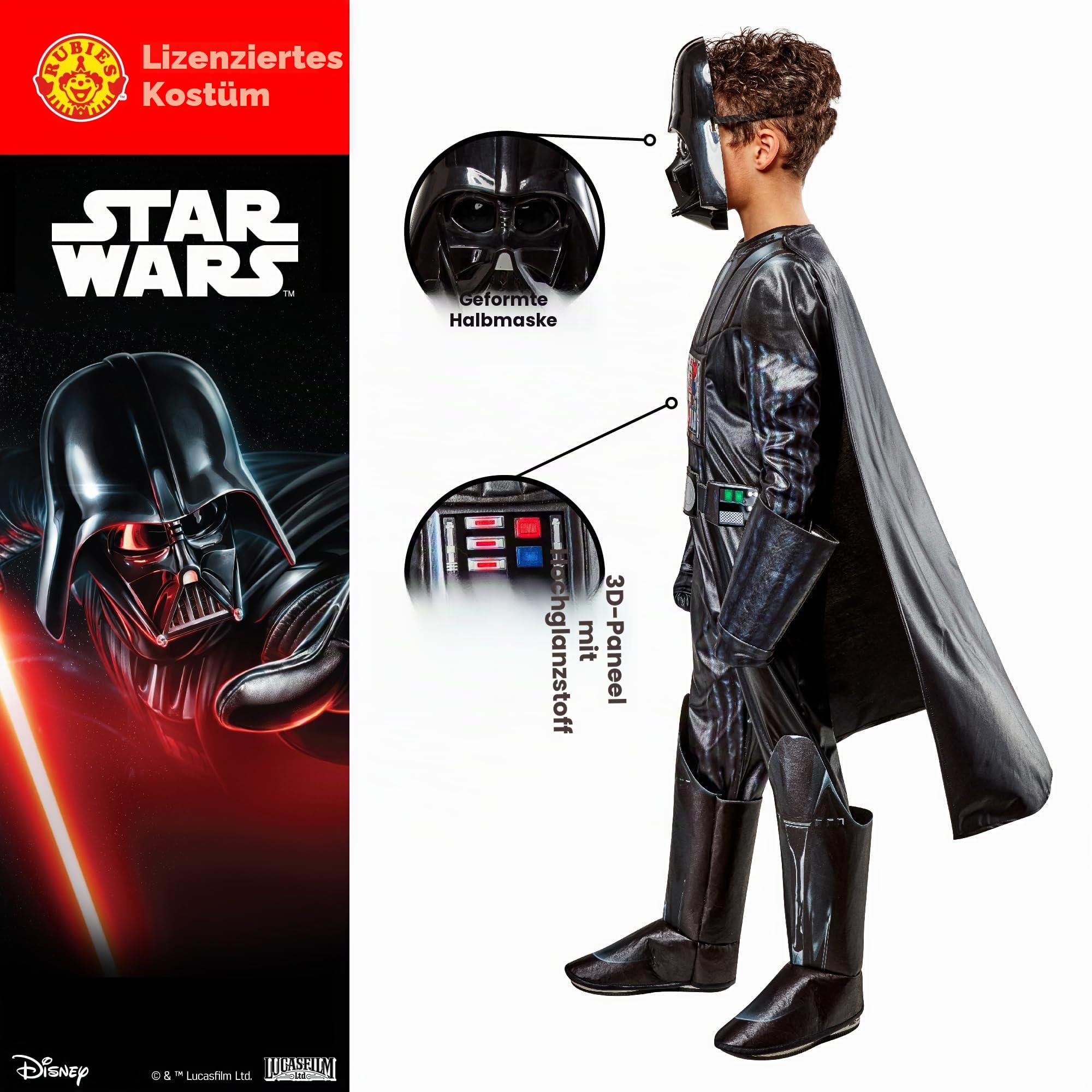 rubie-s-deluxe-darth-vader-kinderkost-m-7-8-jahre image 3
