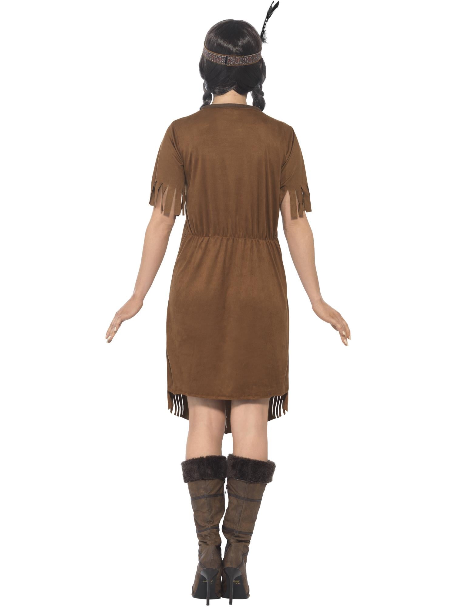 smiffys-fever-indianerin-kost-m-damen-kleid-braun image 2
