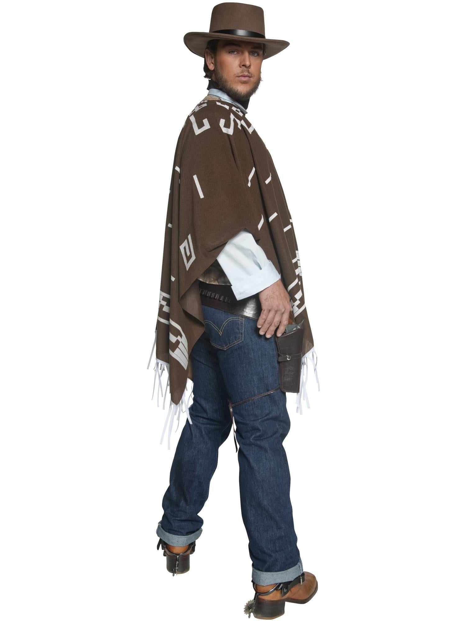 smiffys-fever-western-gunman-kost-m-braun-poncho-m image 3