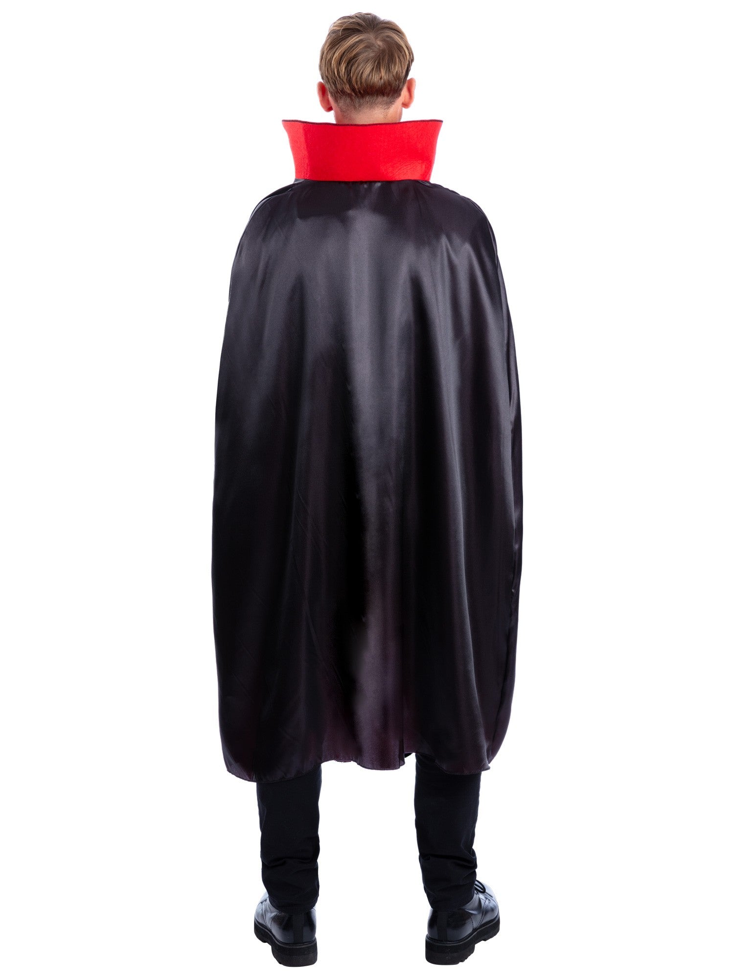 smiffys-fever-vampir-kost-m-schwarz-rot-m-mit-stock image 2