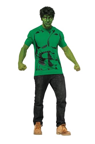 rubie-s-deluxe-hulk-kost-m-gr-n-schwarz-l-superheld image 6