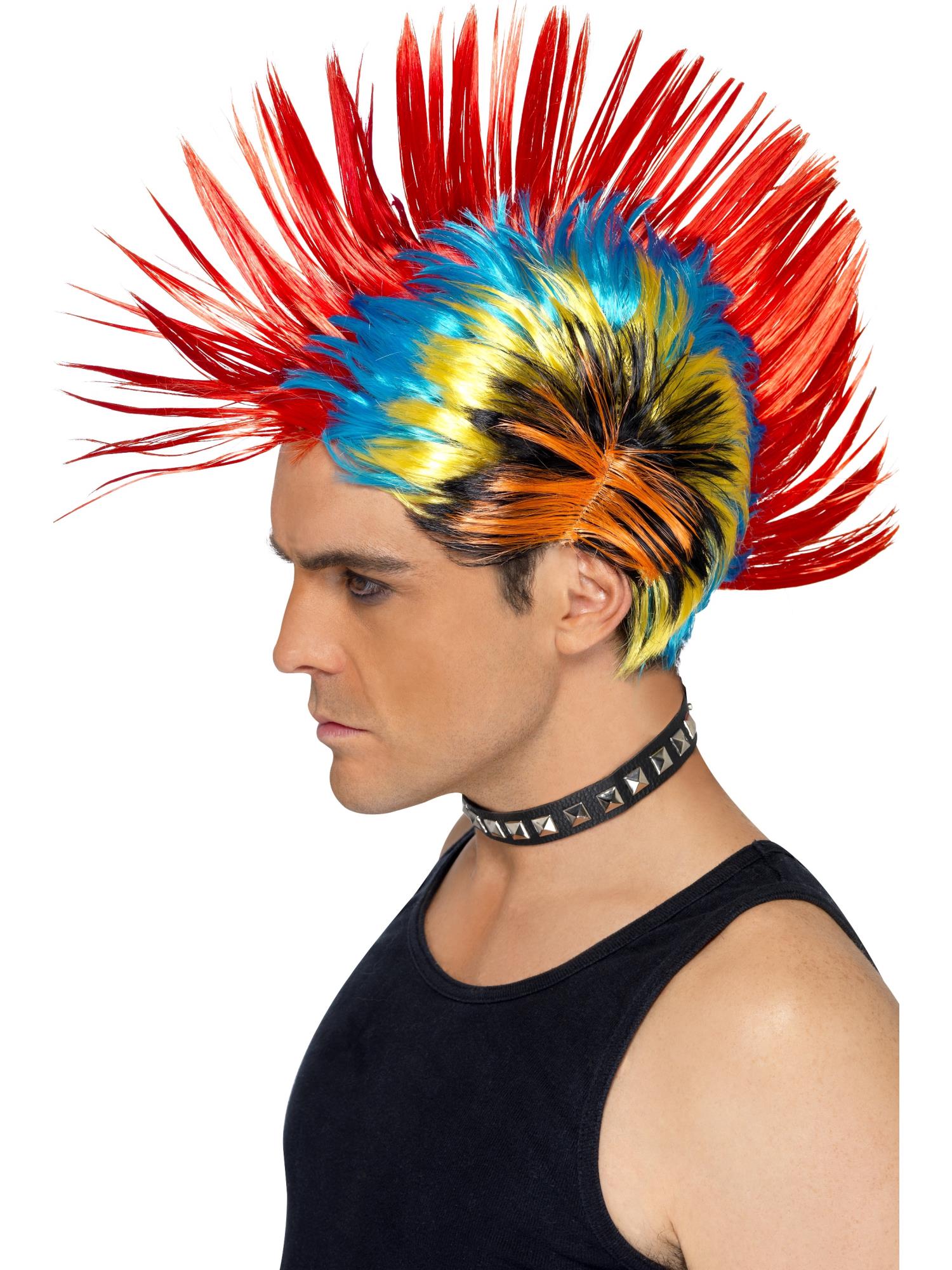smiffys-fever-80s-street-punk-per-cke-mohawk-bunt image 1