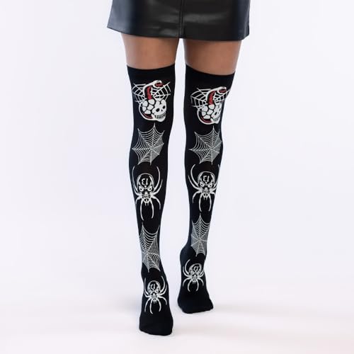 boland-cordelia-overknees-60-den-str-mpfe-schwarz-totenkopf image 2