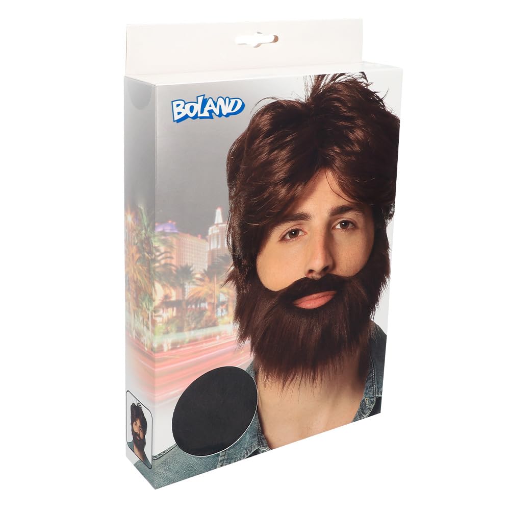 boland-wigs-dude-per-cke-86312-braun-mit-bart-kunsthaar image 2
