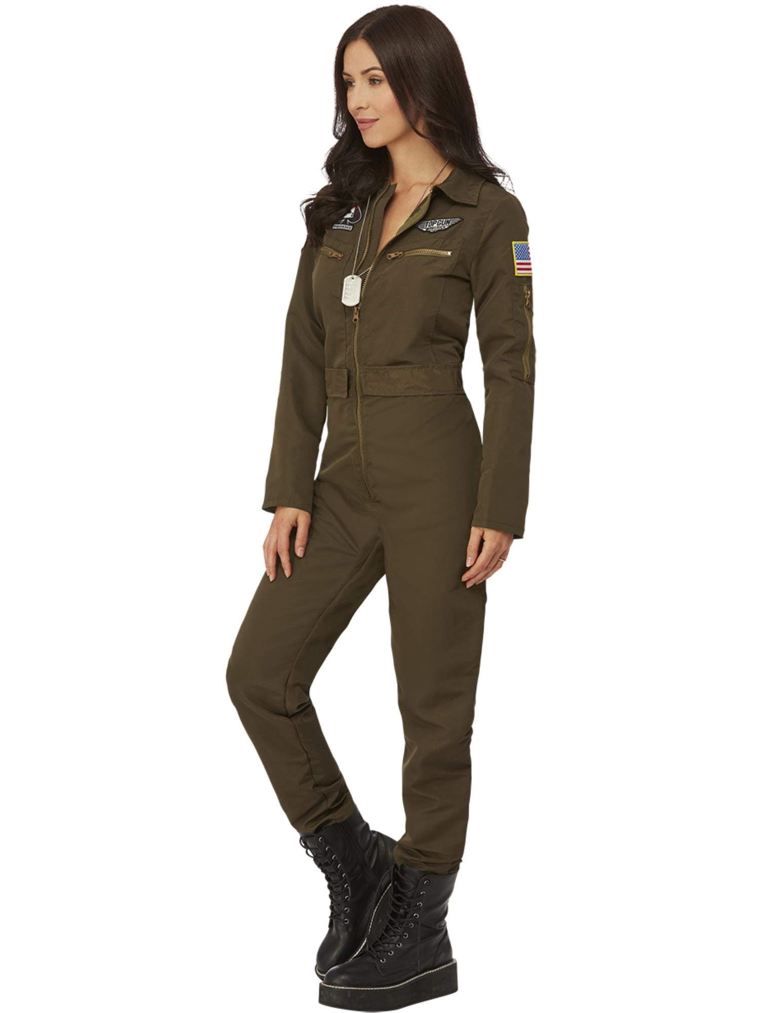 smiffys-fever-top-gun-maverick-pilotenkost-m-damen-gr-n image 3