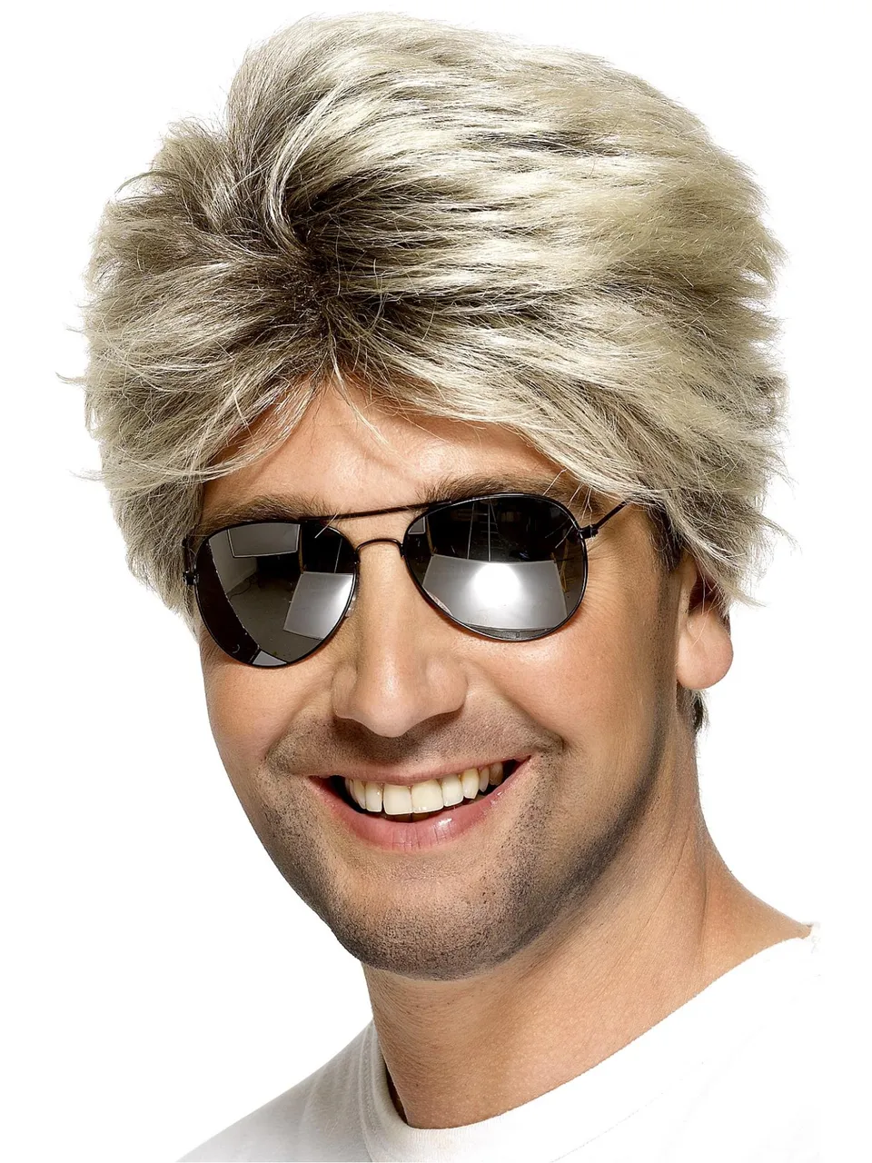 smiffys-fever-80s-street-per-cke-blond-kurz-herren image 1