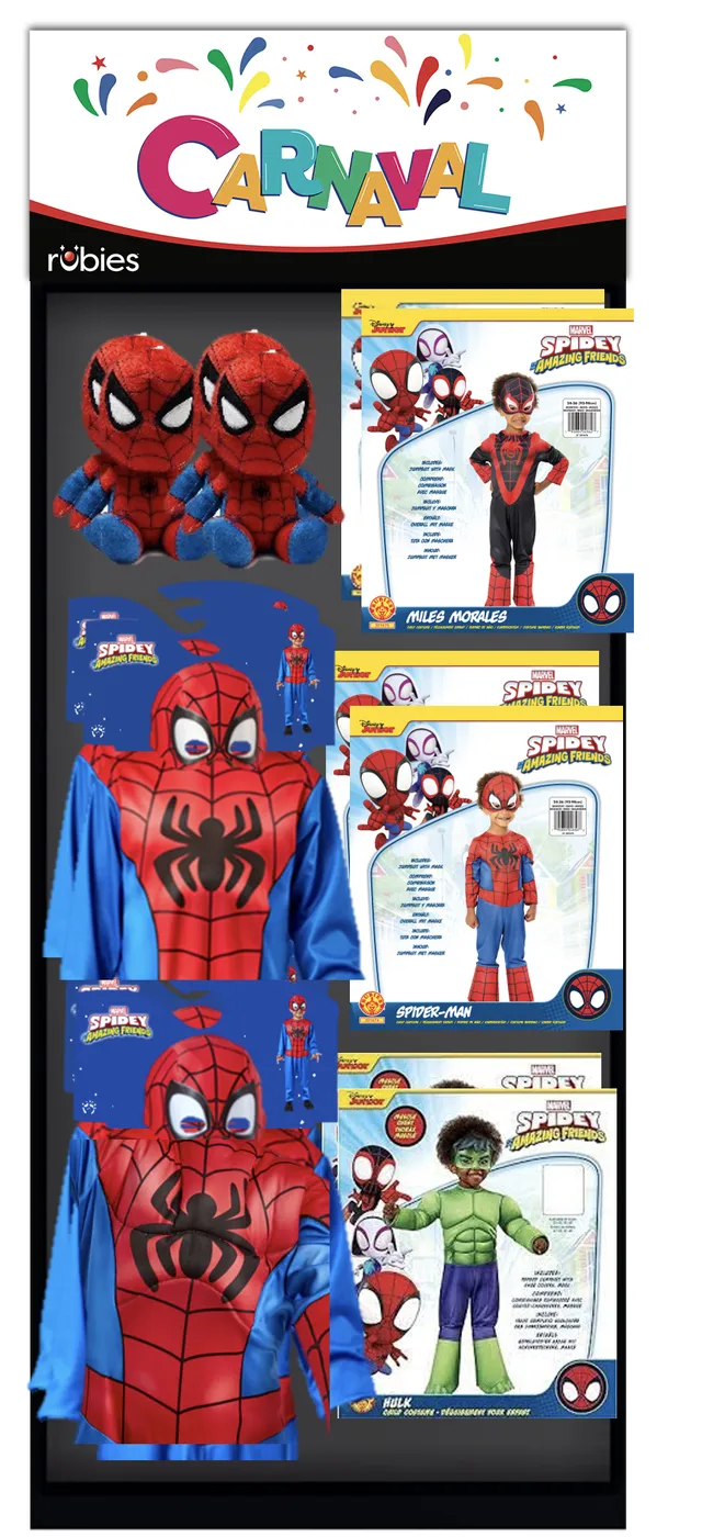 rubies-spidey-freunde-verkaufsdisplay-70x40x230-cm image 1