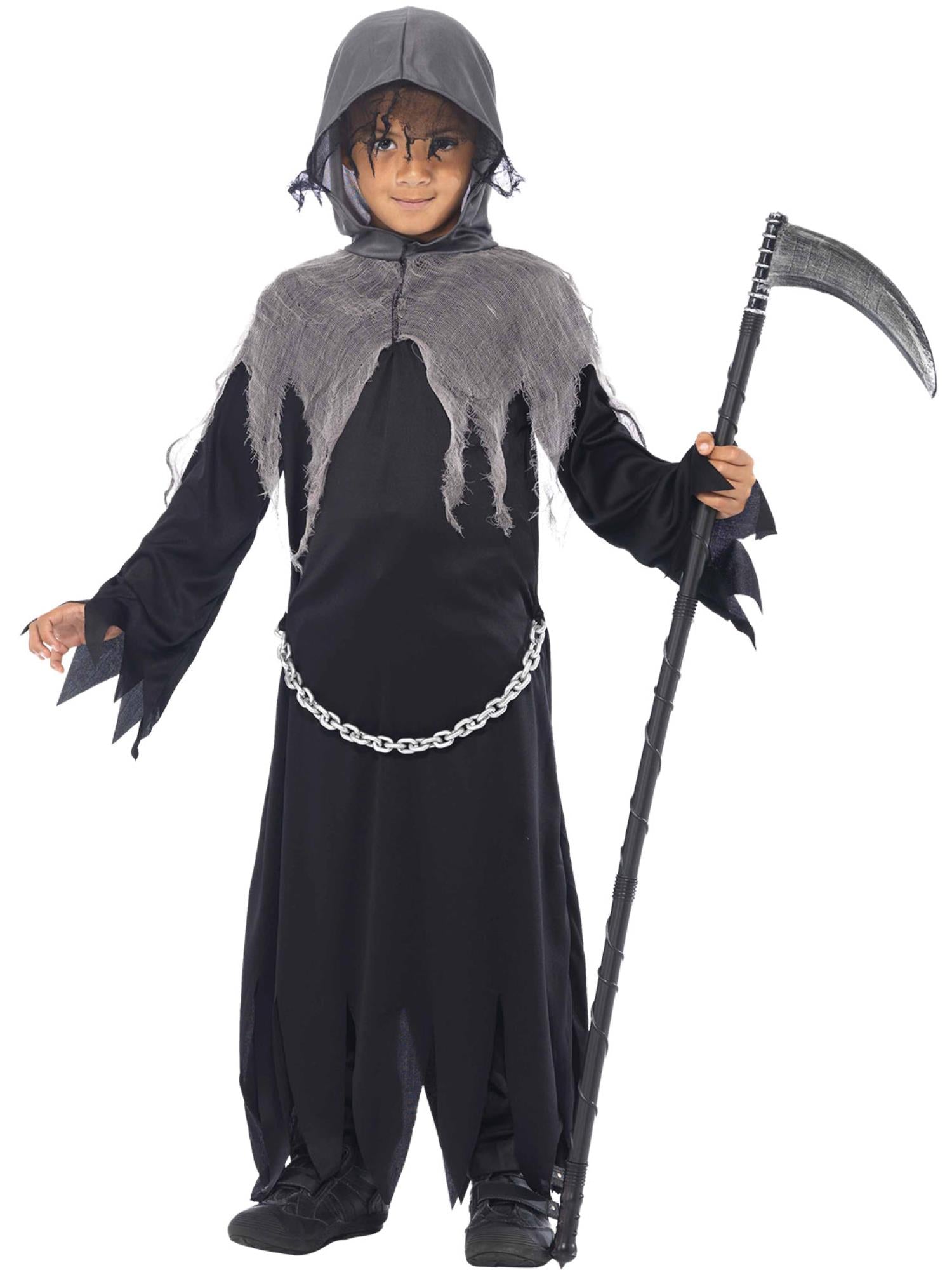 smiffys-fever-grim-reaper-kost-m-schwarz-kinder-gr-m-7-9 image 4