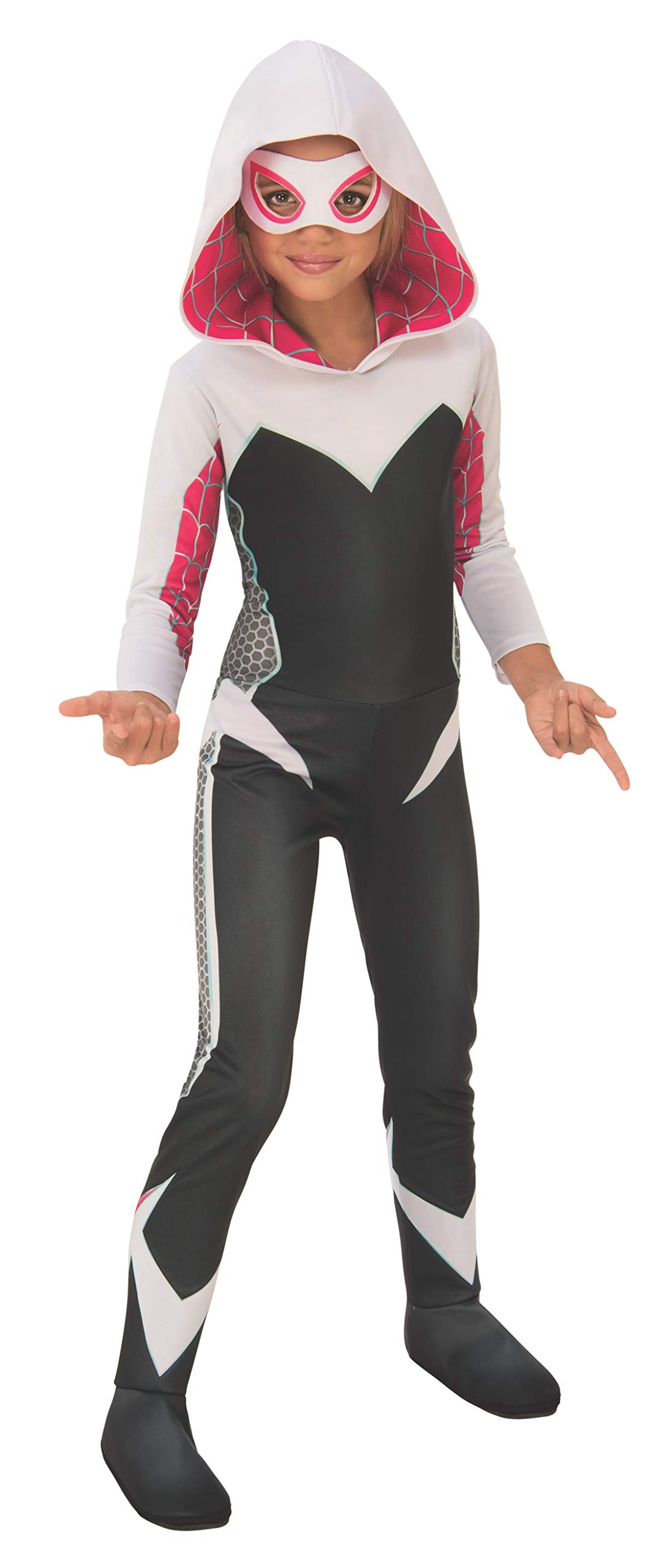 rubie-s-deluxe-ghost-spider-gwen-kost-m-m-dchen-l-maske image 1