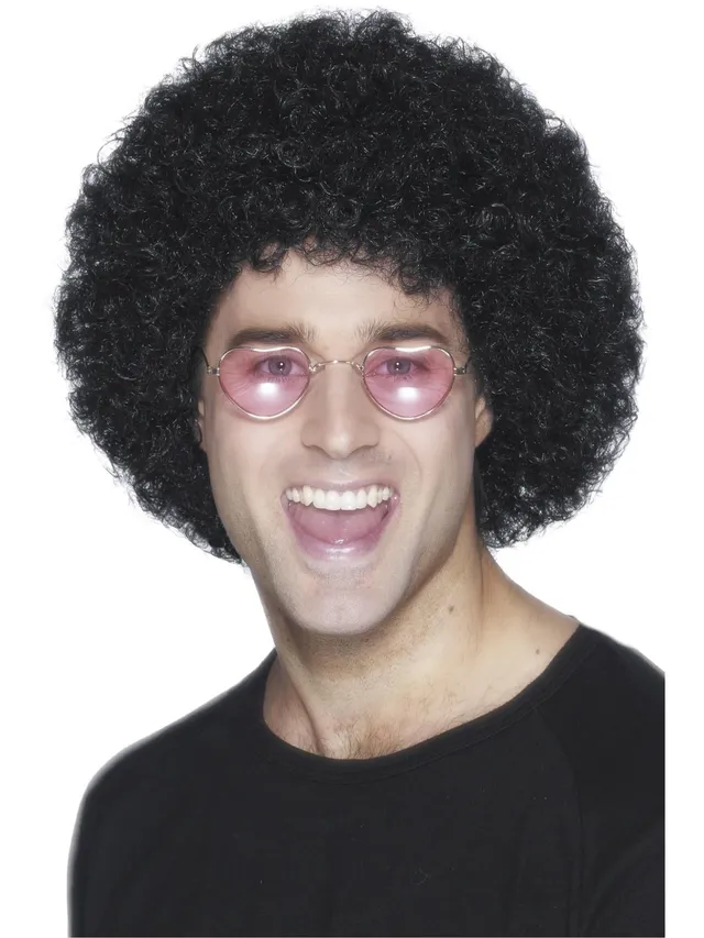 smiffys-fever-afro-per-cke-schwarz-kost-mper-cke-70er-unisex image 1