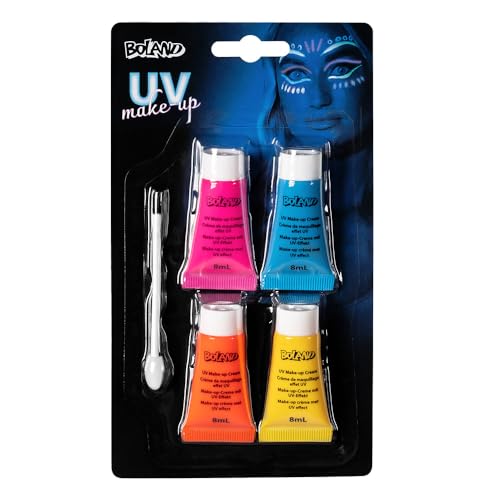 boland-neon-uv-leuchtender-totenkopf-schminkset-uv image 7