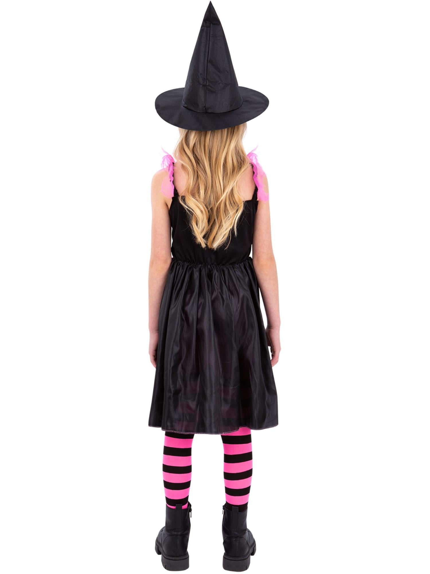 smiffys-fever-rainbow-hexe-kost-m-schwarz-7-9-jahre image 2