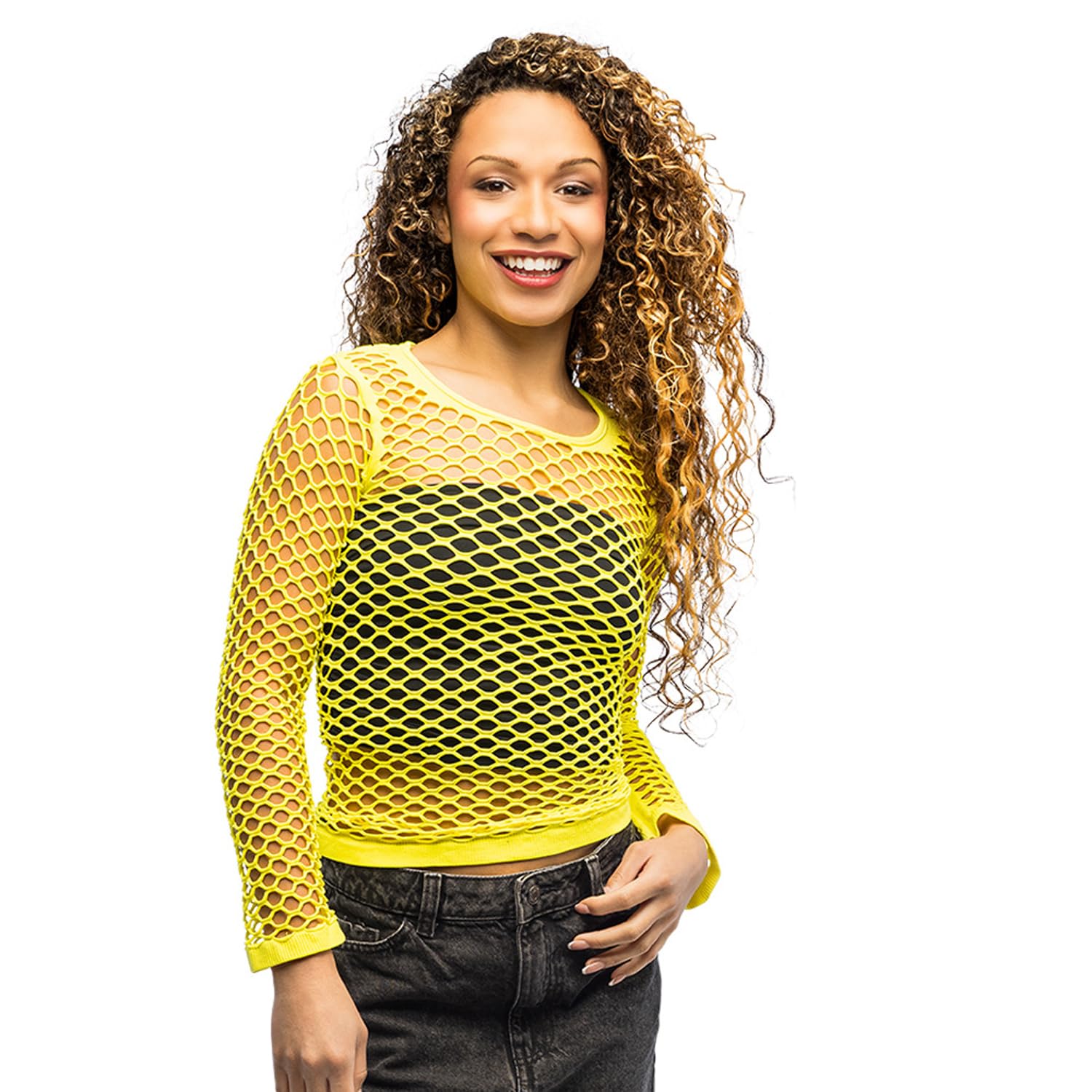 boland-neon-uv-fischnetz-shirt-schwarzlicht-netzshirt image 5
