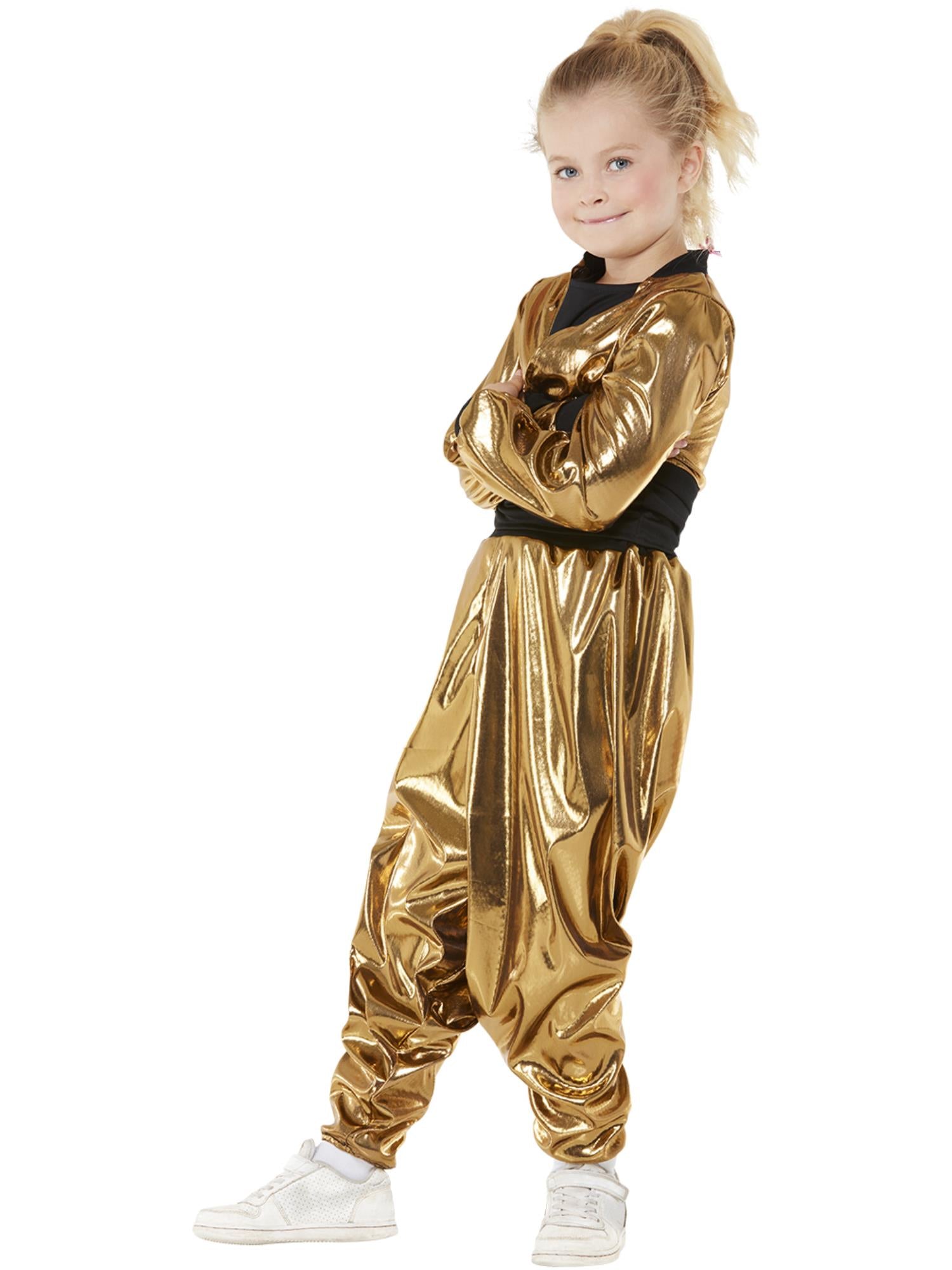 smiffys-fever-girls-80s-hammer-time-kost-m-gold-gr-m image 2