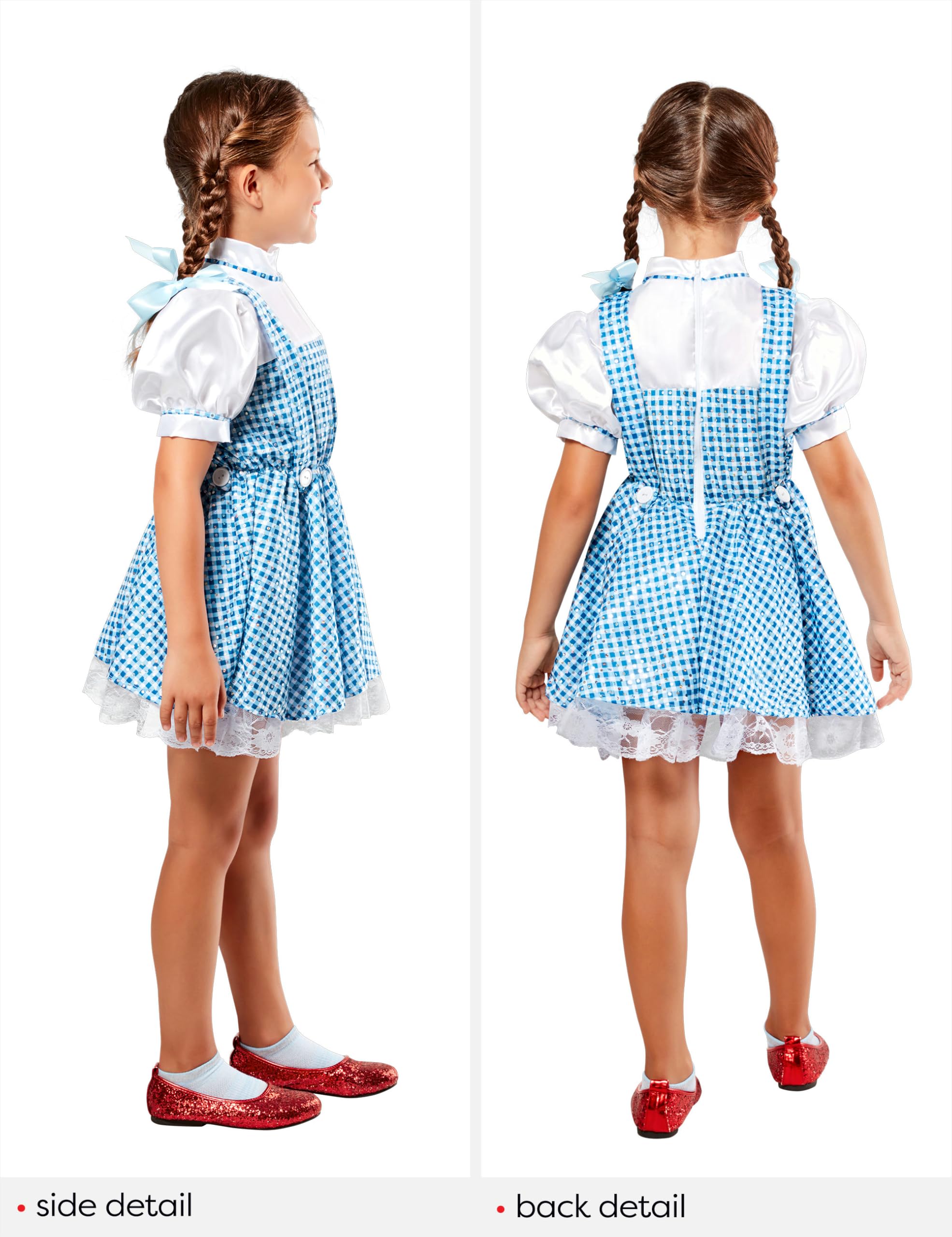rubie-s-deluxe-dorothy-paillettenkost-m-kleinkind-mit-schleifen image 4