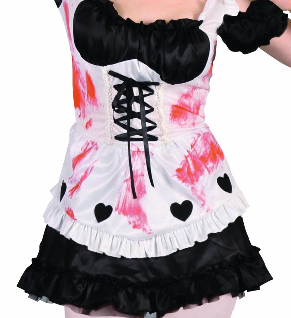 rubies-zombie-soubrette-kost-m-damen-kleid-mit-blutprint image 2