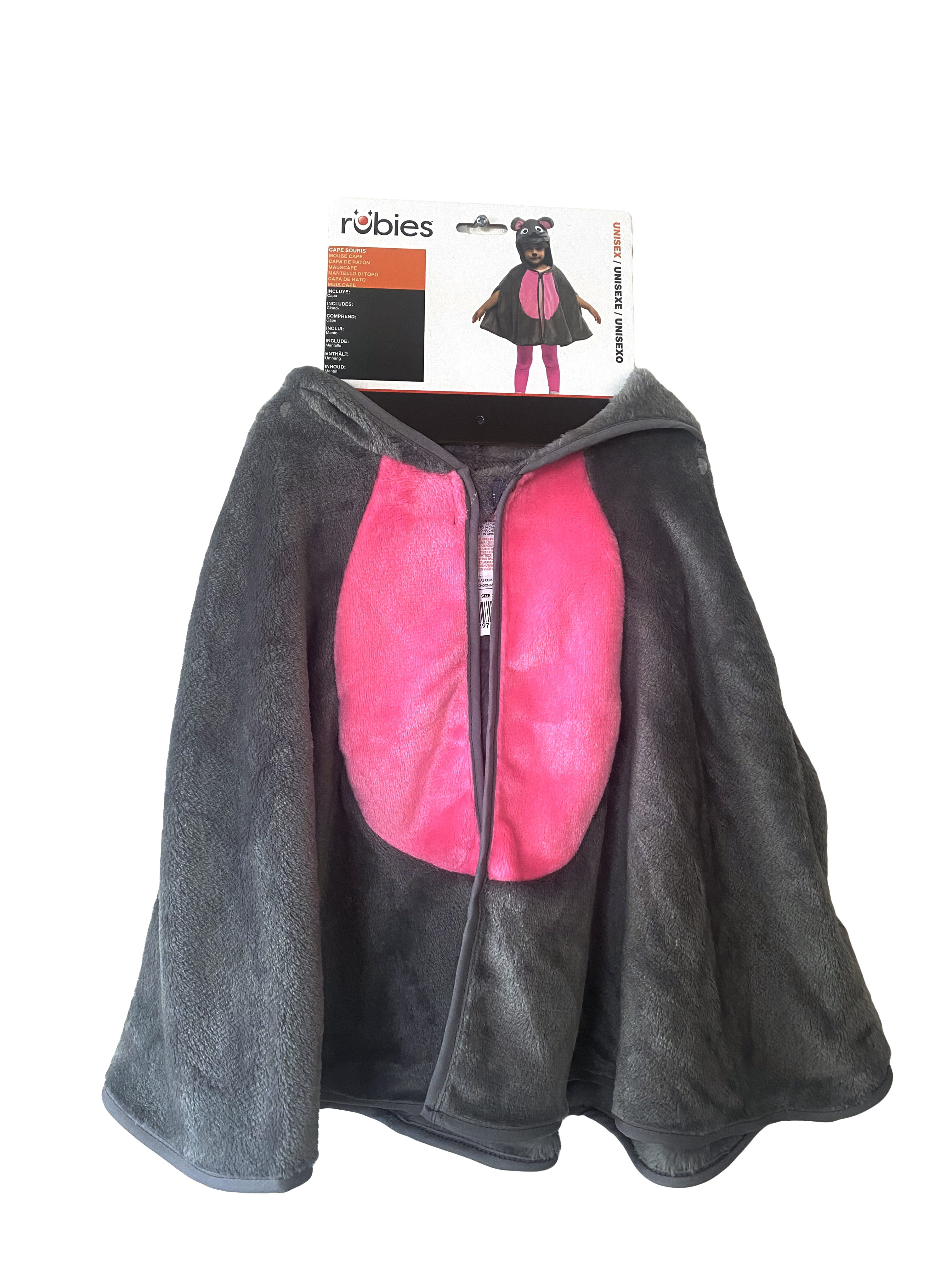 rubies-maus-cape-kinder-kapuze-polyester-fasching image 4
