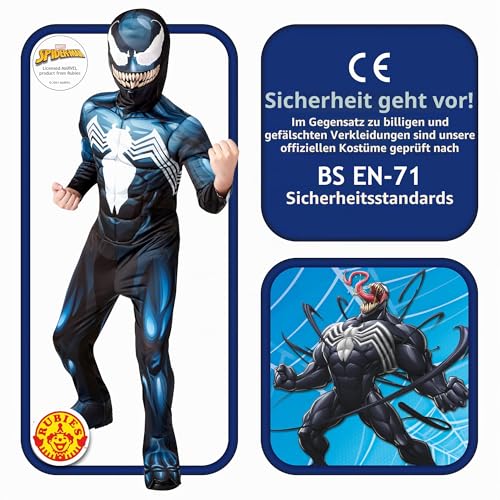 rubie-s-deluxe-marvel-venom-jungen-kost-m-superheld image 8