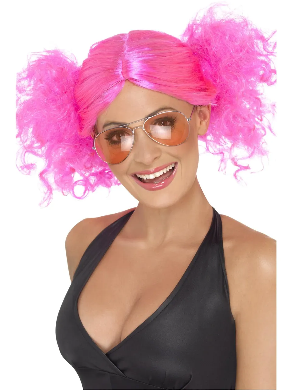 smiffys-fever-80s-bunches-per-cke-locken-pink-damen image 1
