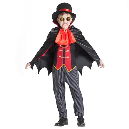 boland-halloween-vampire-master-kinderkost-m-mit-hut-und-umhang image 3