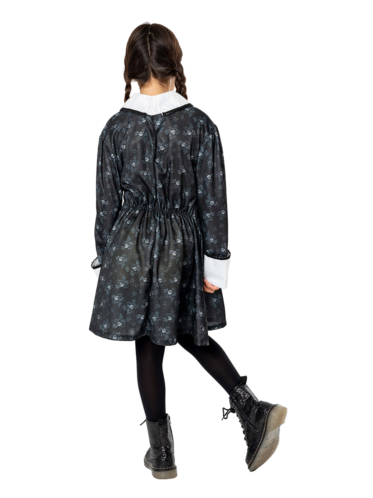 rubies-wednesday-addams-kost-m-kleid-schwarz-langarm image 2