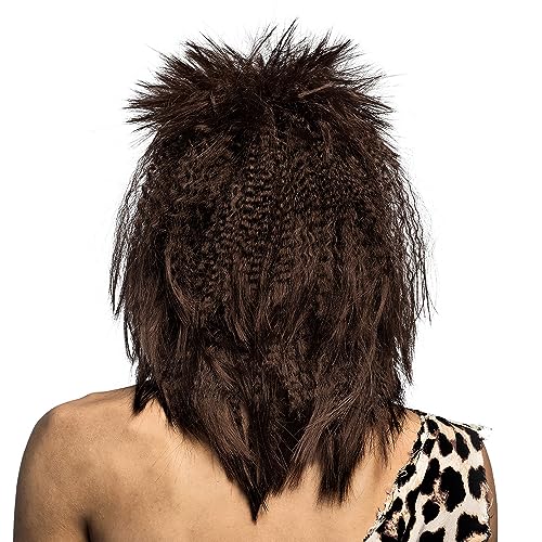 boland-wigs-steinzeit-per-cke-dunkelbraun-mit-bart-erwachsene image 7