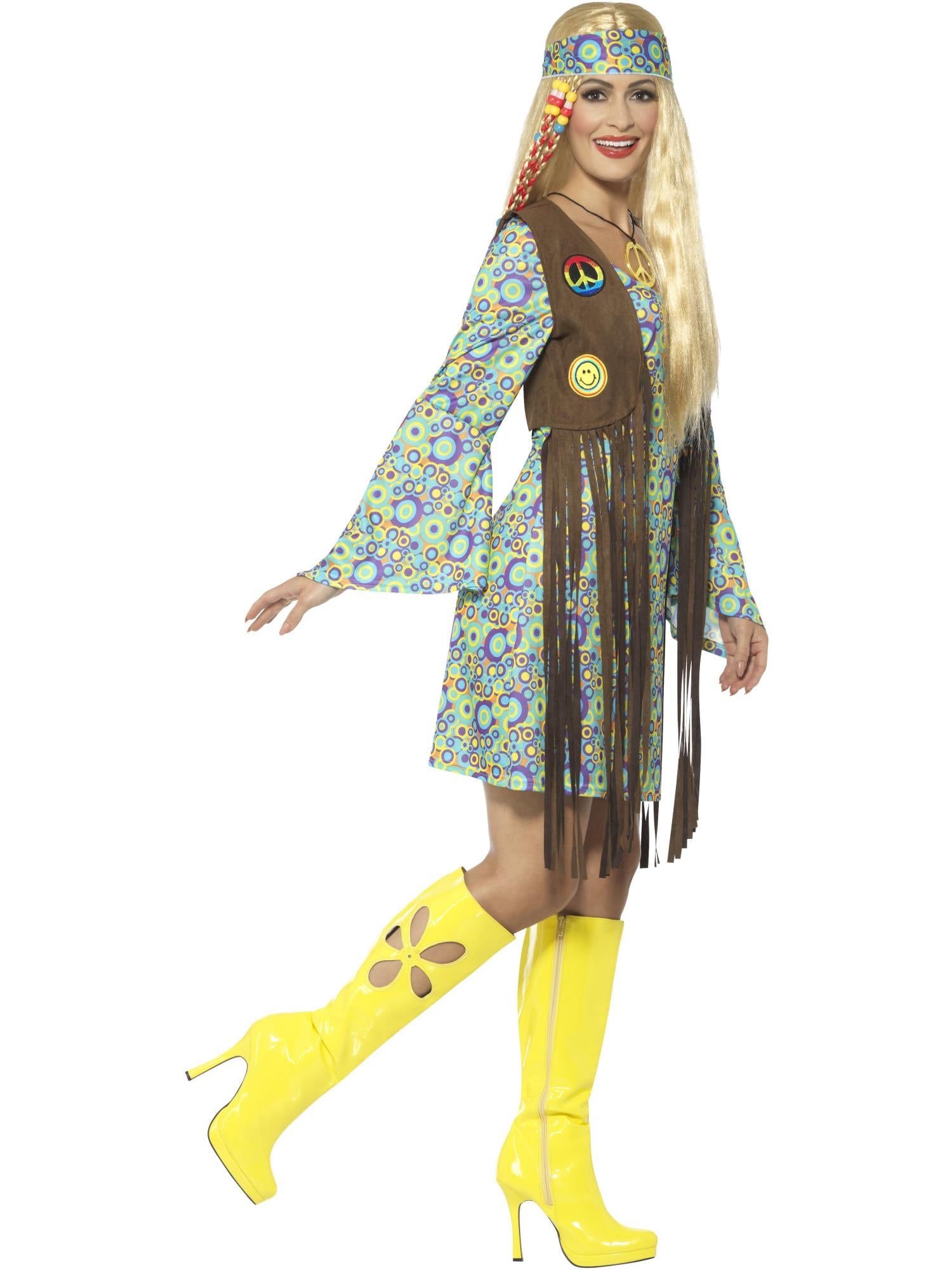 smiffys-fever-60s-hippie-kost-m-damen-bunt-gr-m image 3