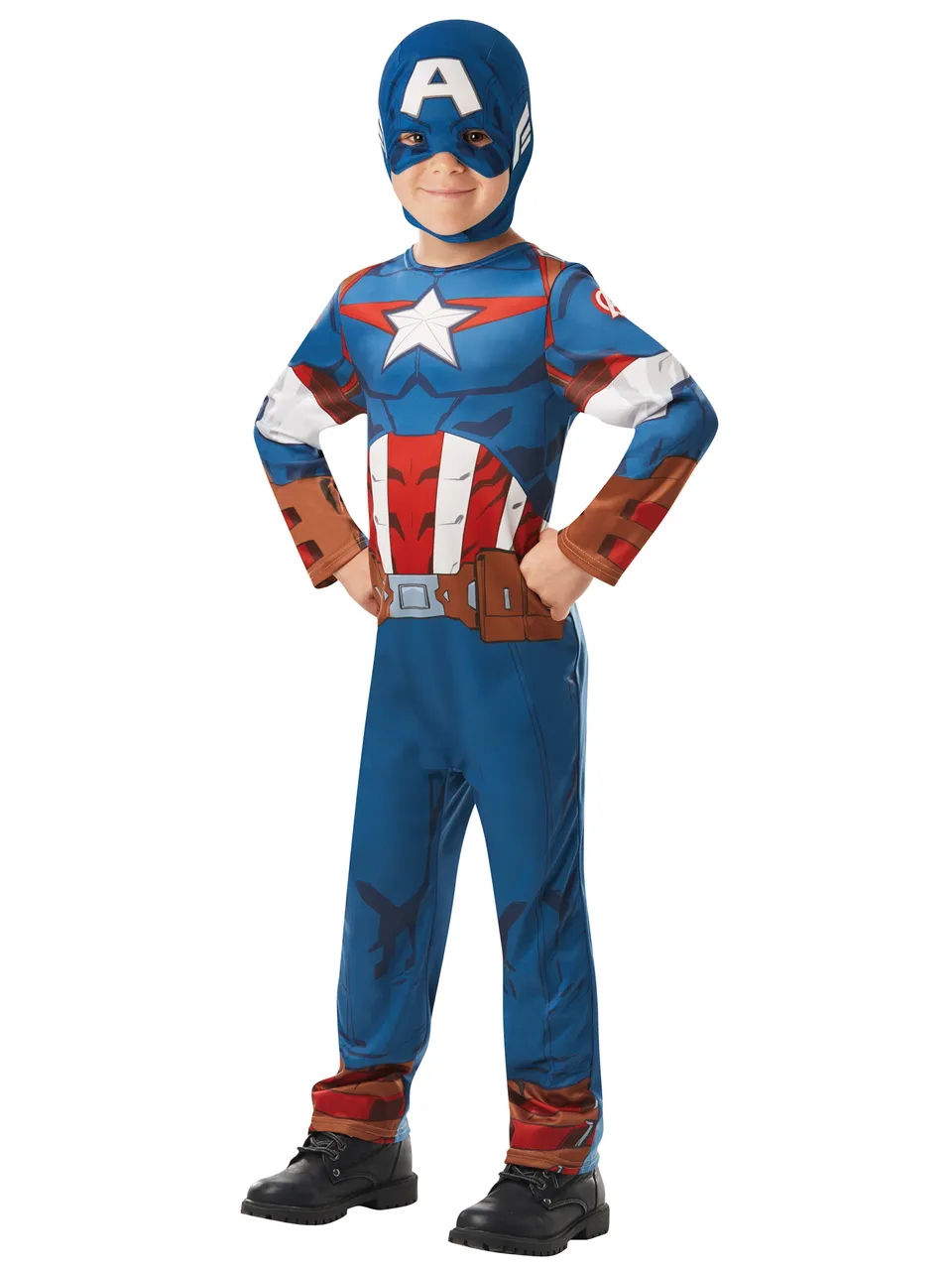 rubies-captain-america-klassik-kost-m-jersey-mit-maske image 1