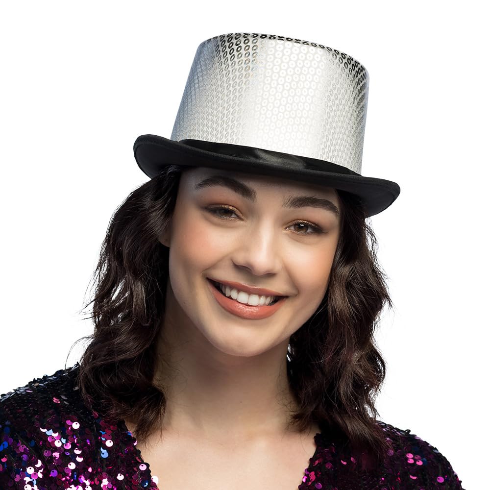 boland-caprice-zylinder-hut-blau-gl-nzend-f-r-karneval image 7