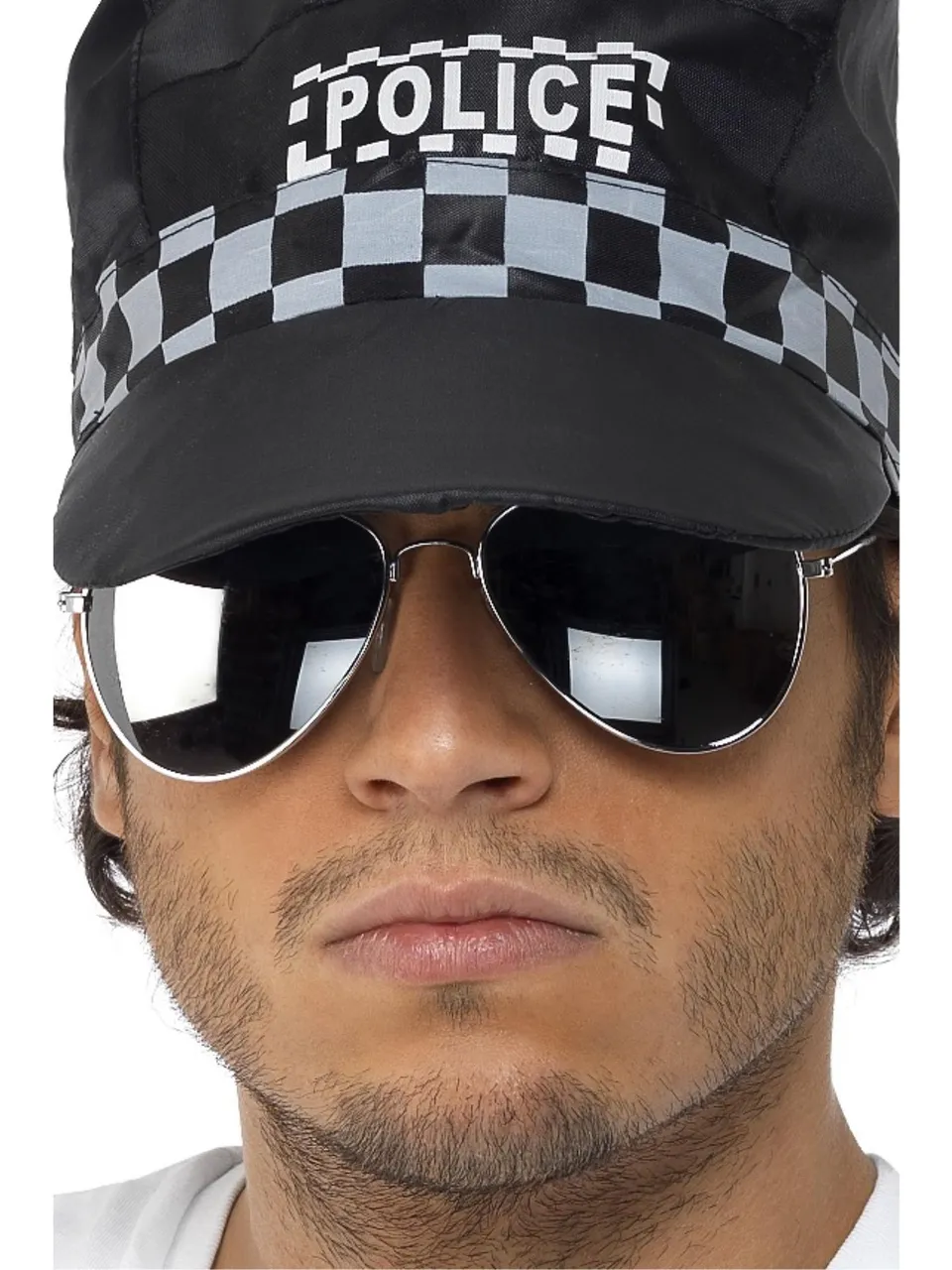 smiffys-fever-aviator-brille-silber-verspiegelt image 1