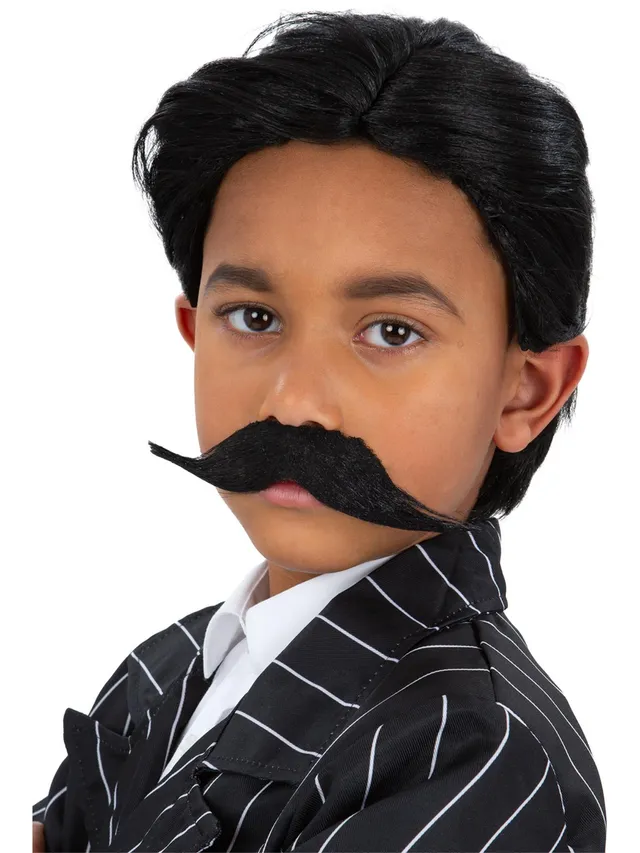 smiffys-fever-gothic-gangster-per-cke-bart-jungen-schwarz image 1
