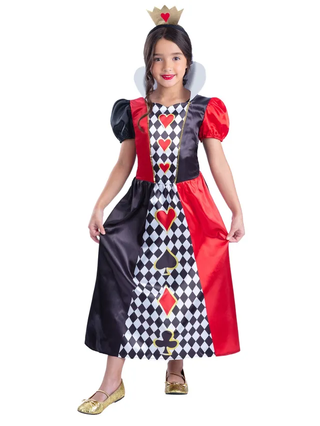 smiffys-fever-queen-of-hearts-kinderkost-m-kleid-rot-gr-m image 1