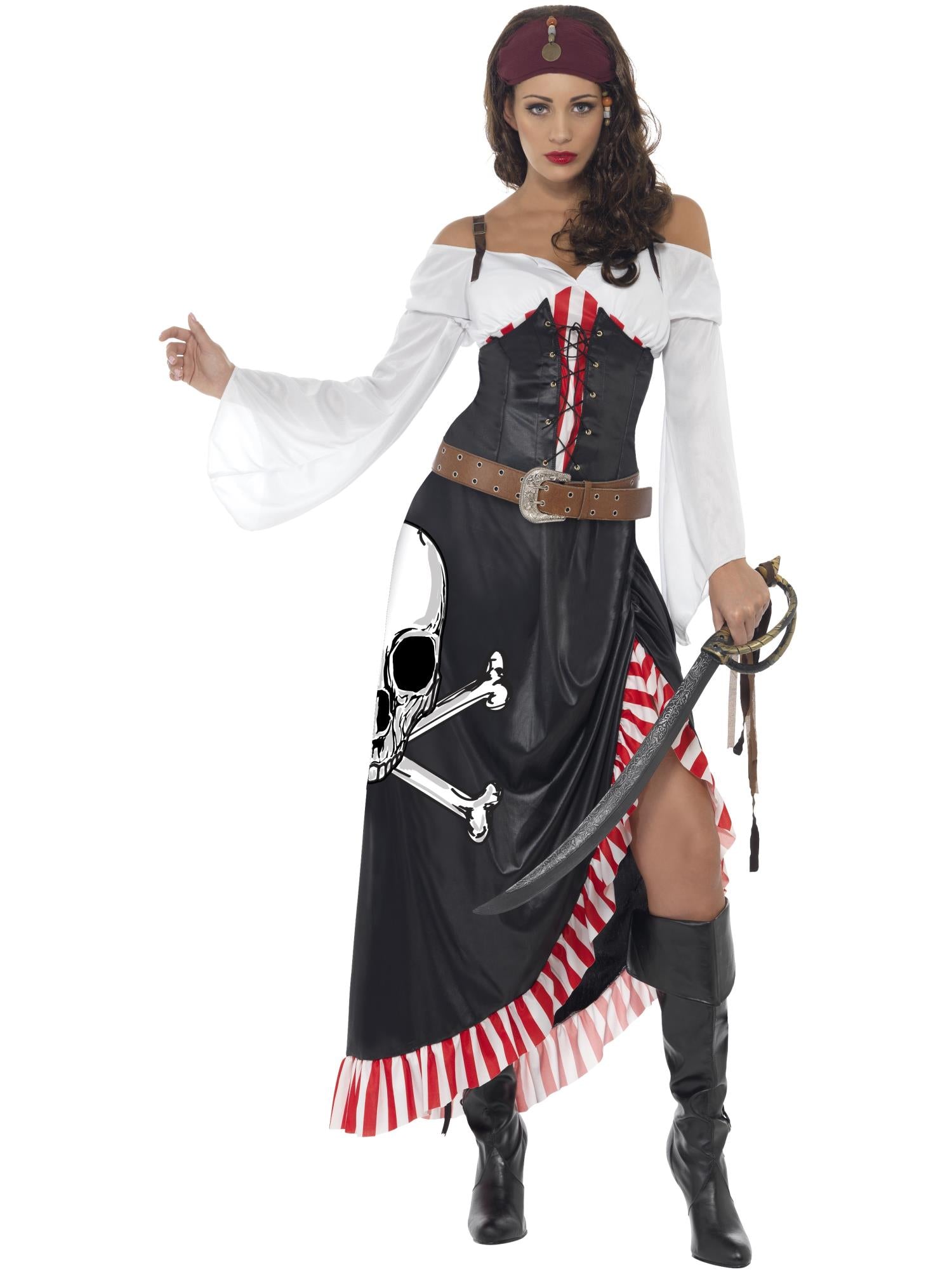 smiffys-fever-sultry-swashbuckler-piraten-kost-m-s-schwarz image 1