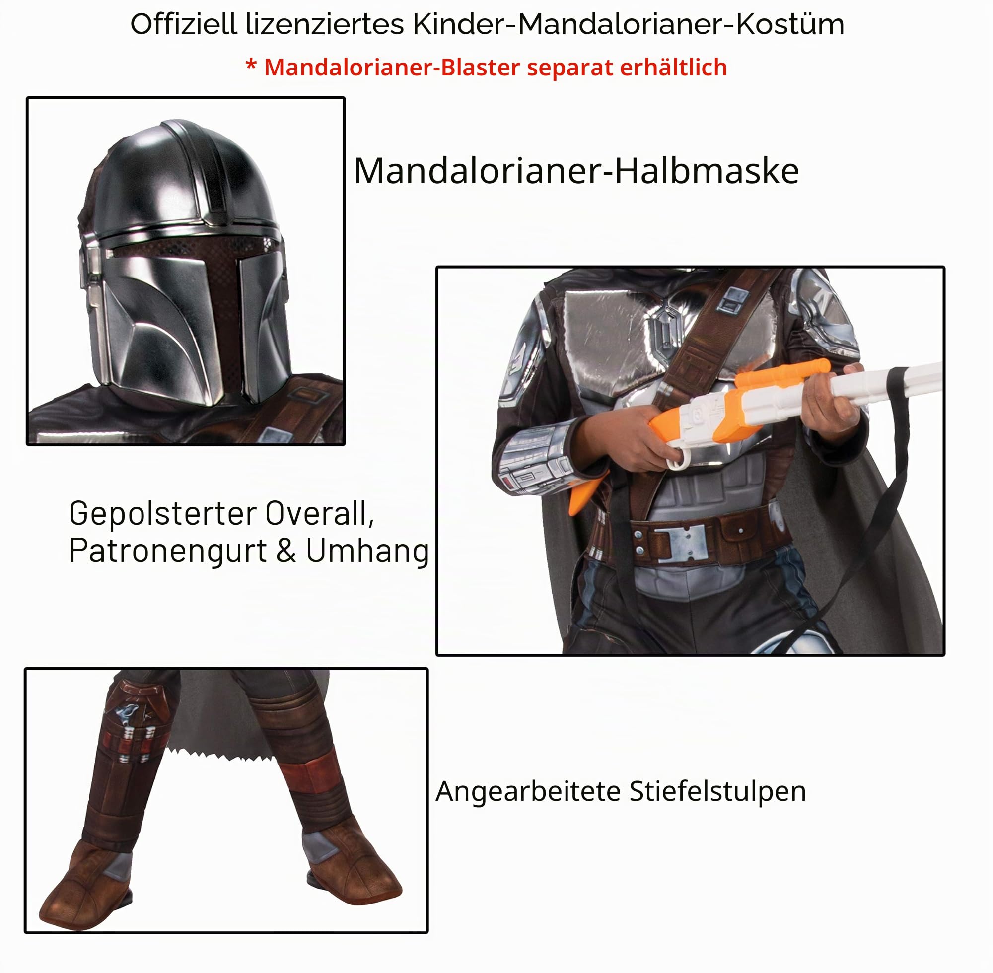 rubie-s-deluxe-mandalorian-jungen-kost-m-silber-gr-e-m image 2