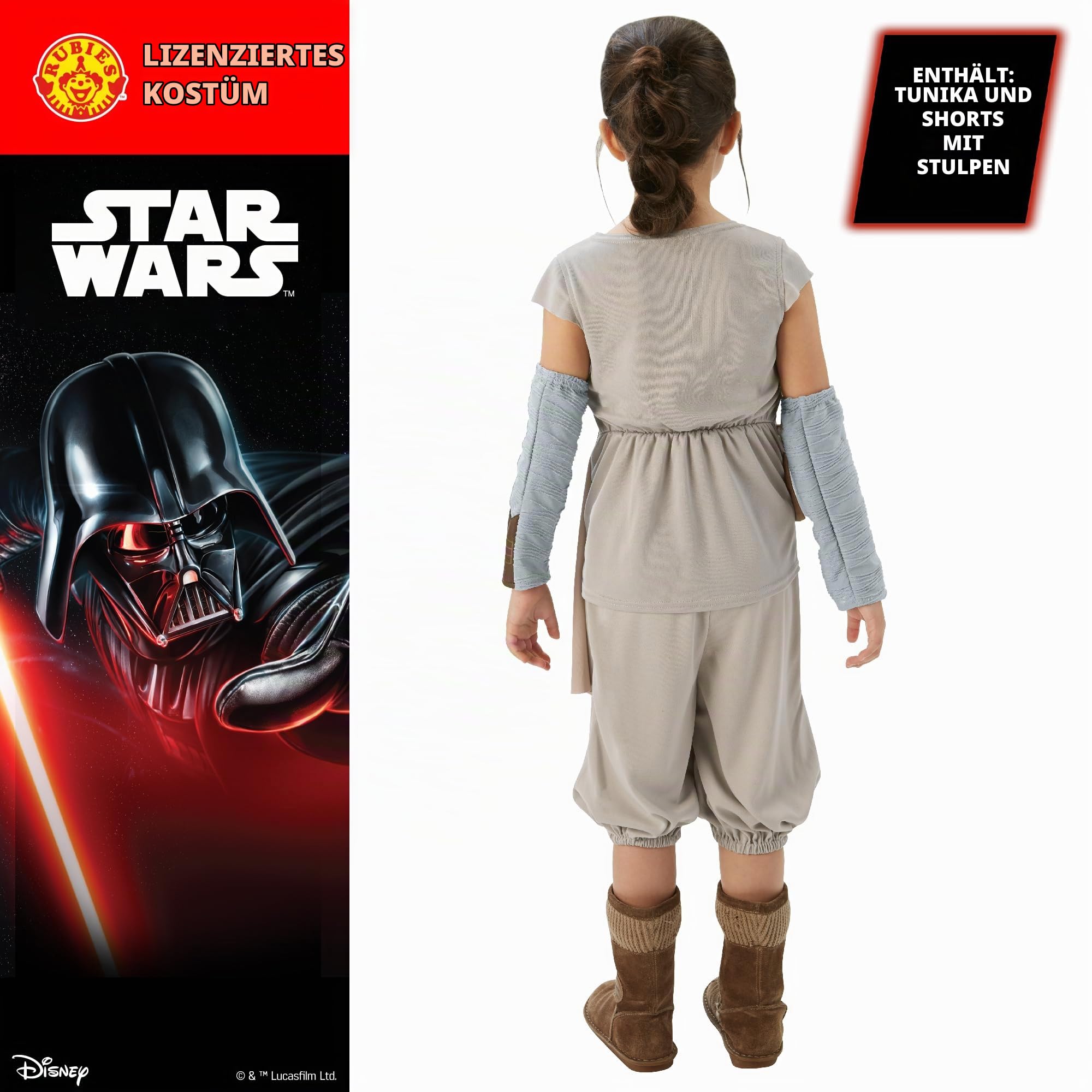 rubie-s-deluxe-ep7-rey-kinderkost-m-l-beige-star-wars image 2