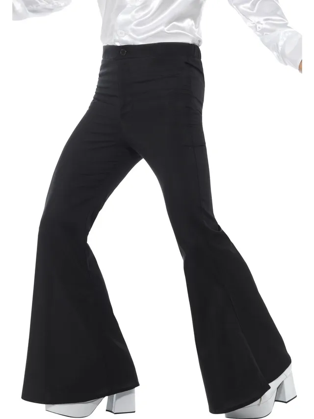 smiffys-fever-schlaghose-herren-schwarz-70er-kost-m-hose image 1